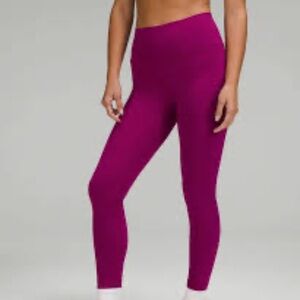 lululemon athletica High Rise Magenta Leggings